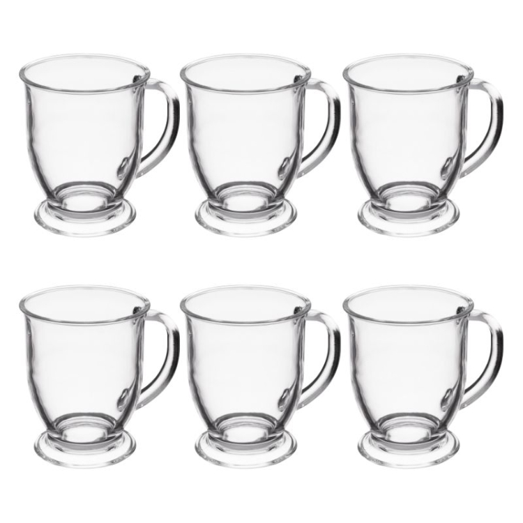 Zestaw szklanek z uchem ALLO 460ml komplet 6 sztuk